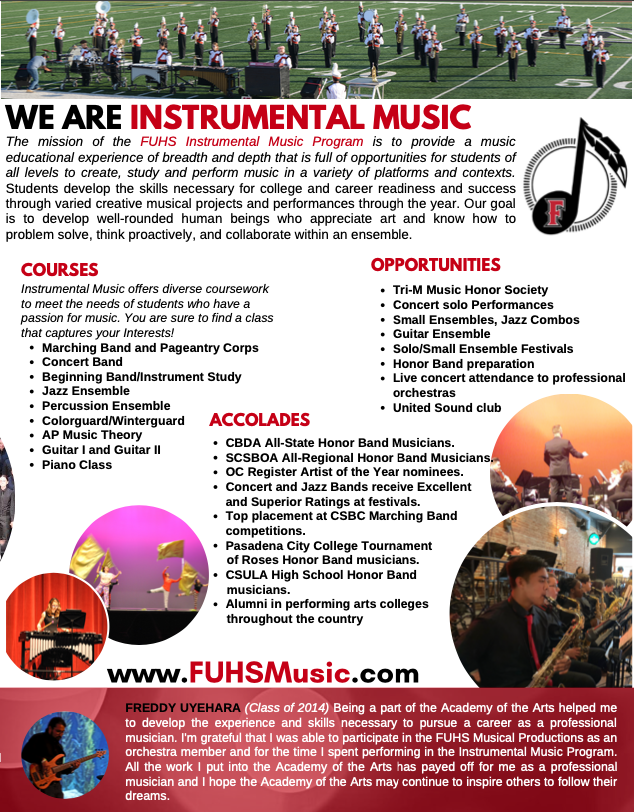 Instrumental Music Brochure